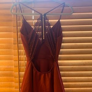 Maroon dress from Von Maur